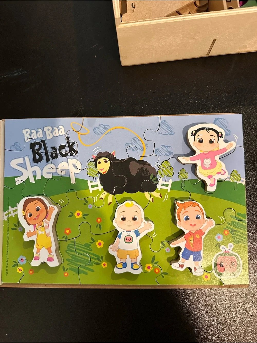 Lot of CocoMelon kid puzzles. Medium difficulty (20-24 pieces)